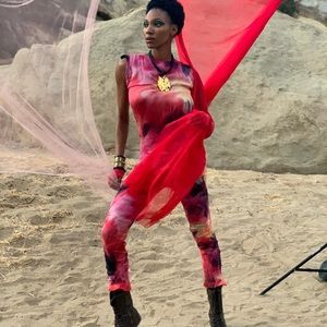 One of a kind eco friendly Silk Jumpsuit